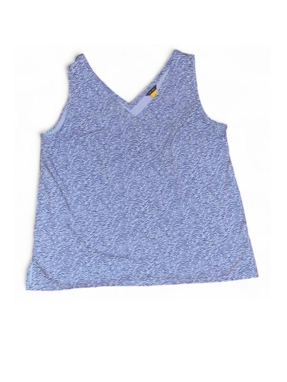Eddie Bauer Blue Zebra Print Active Tank Top Size M
